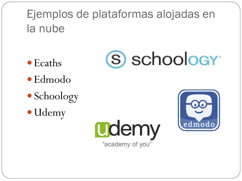 Ejemplos de plataformas alojadas en la nube