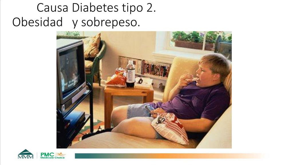 Causa Diabetes tipo 2. Obesidad y sobrepeso.