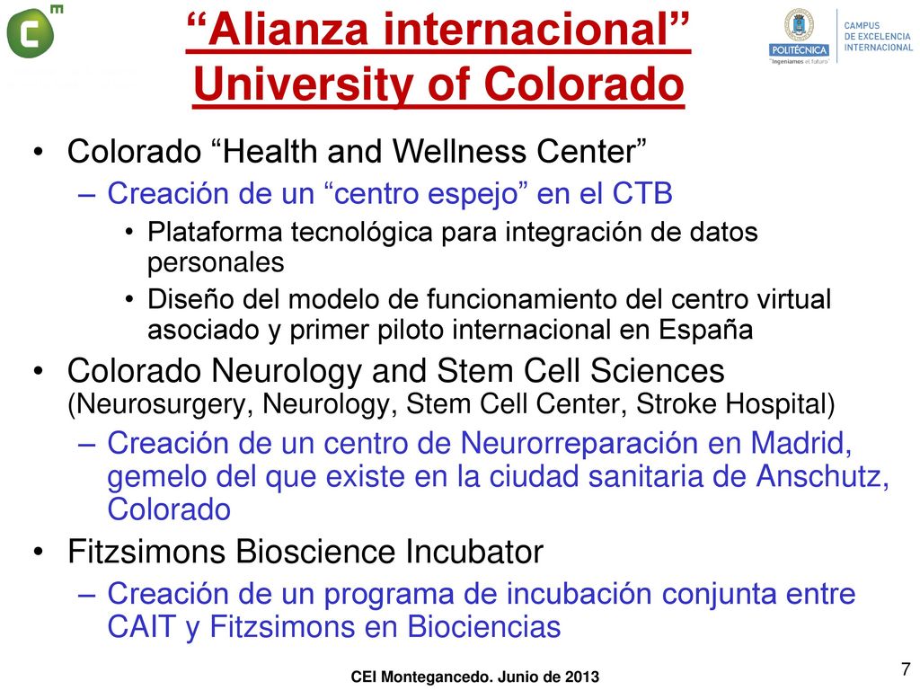 Alianza internacional University of Colorado