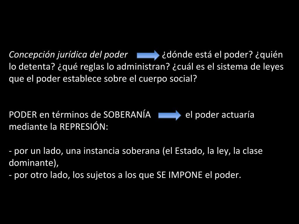 Concepción jurídica del poder ¿dónde está el poder. ¿quién lo detenta
