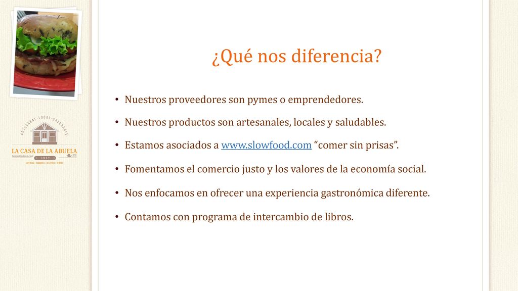 ¿Qué nos diferencia Nuestros proveedores son pymes o emprendedores.
