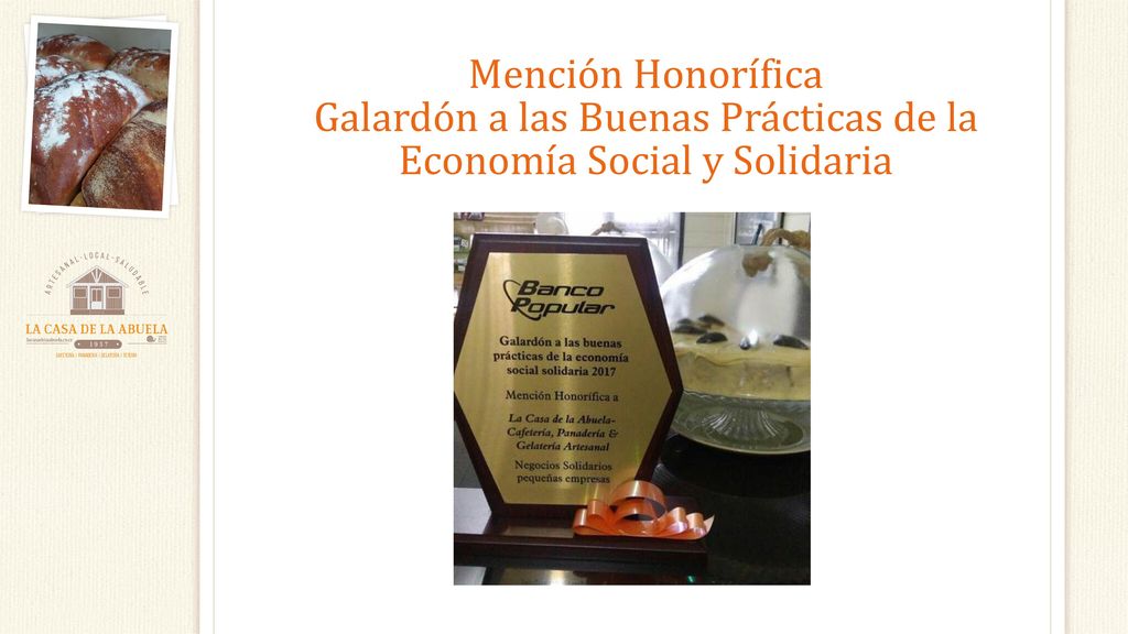 Galardón a las Buenas Prácticas de la Economía Social y Solidaria