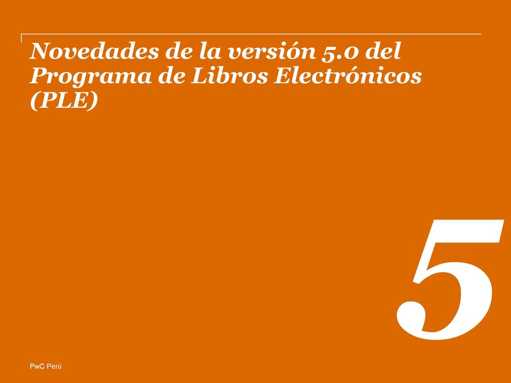 Novedades de la versión 5.0 del Programa de Libros Electrónicos (PLE)