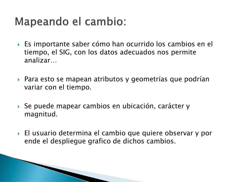 Mapeando el cambio: Es importante saber cómo han ocurrido los cambios en el tiempo, el SIG, con los datos adecuados nos permite analizar…