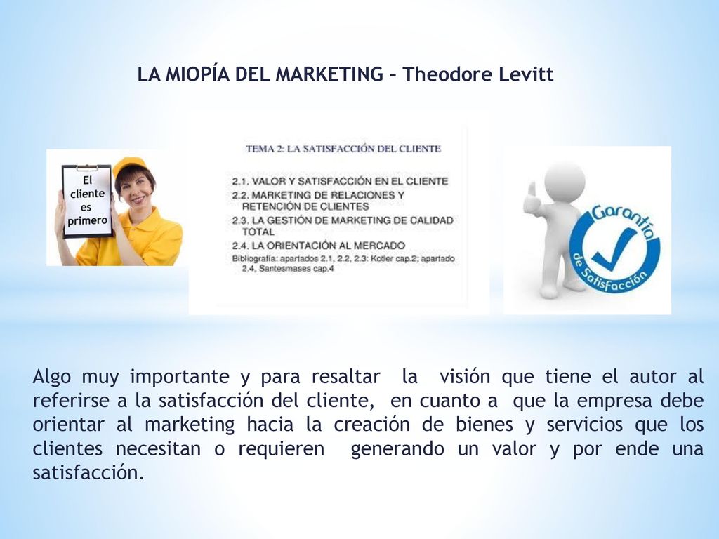 LA MIOPÍA DEL MARKETING – Theodore Levitt