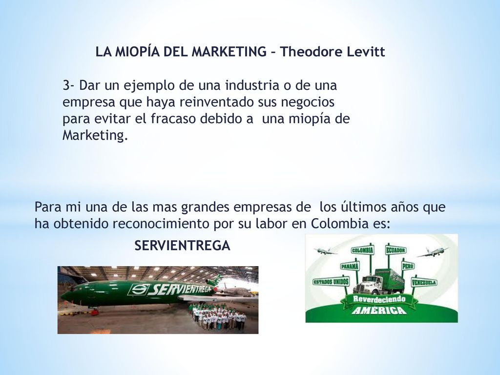 LA MIOPÍA DEL MARKETING – Theodore Levitt