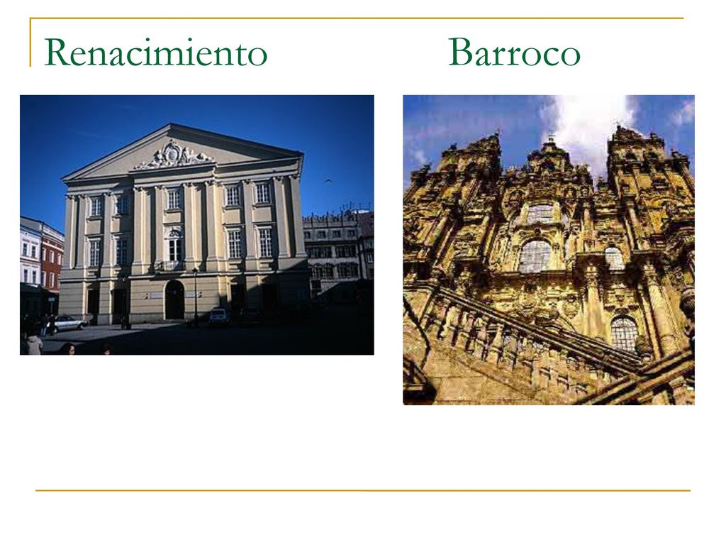 Renacimiento Barroco El barroco rompe con la serenidad de las formas renacentistas