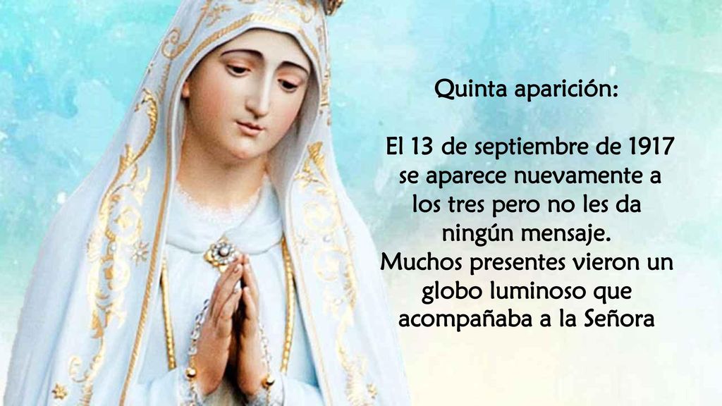se aparece nuevamente a los tres pero no les da ningún mensaje.