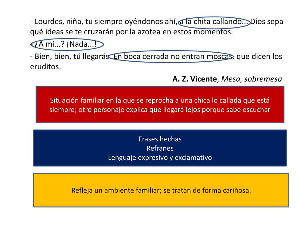 - Lourdes, niña, tu siempre oyéndonos ahí, a la chita callando