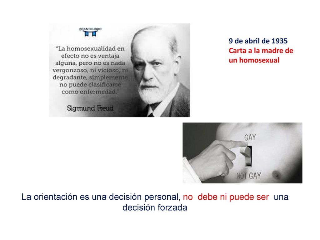 9 de abril de 1935 Carta a la madre de. un homosexual.