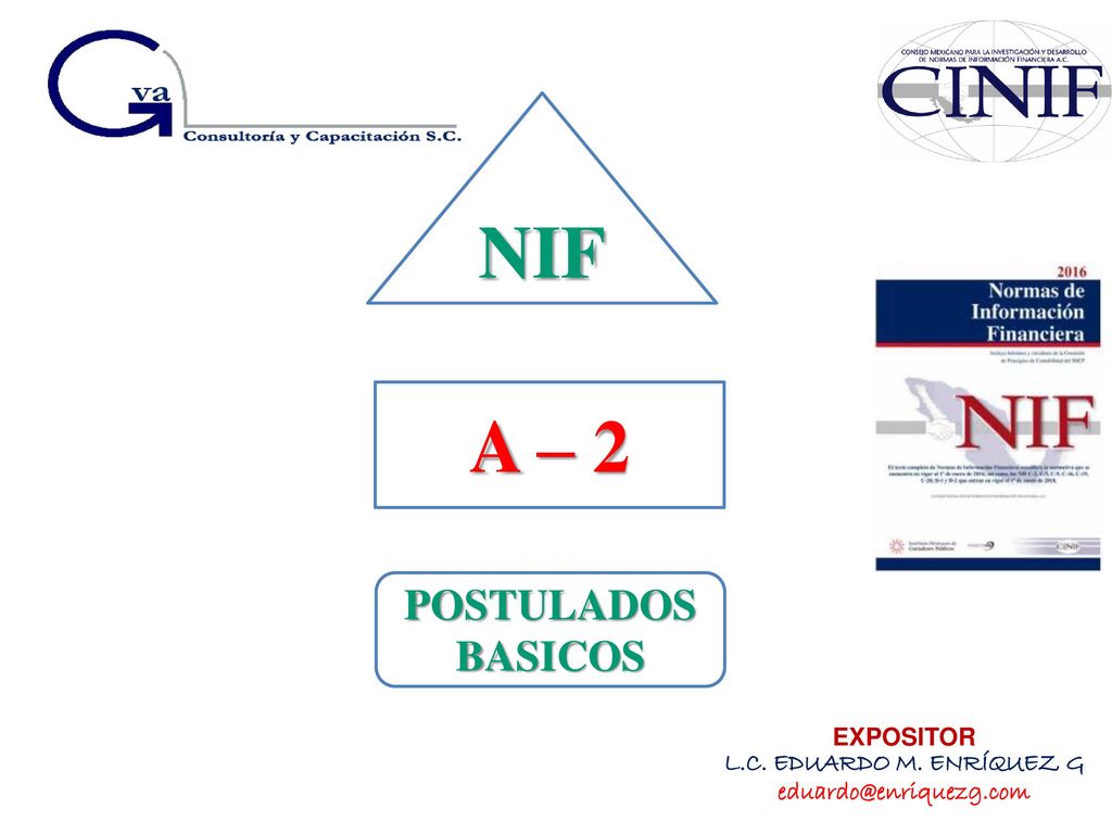 NIF A – 2 POSTULADOS BASICOS EXPOSITOR L.C. EDUARDO M. ENRÍQUEZ G
