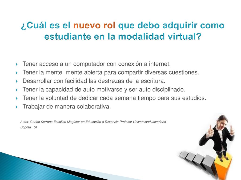 ¿Cuál es el nuevo rol que debo adquirir como estudiante en la modalidad virtual