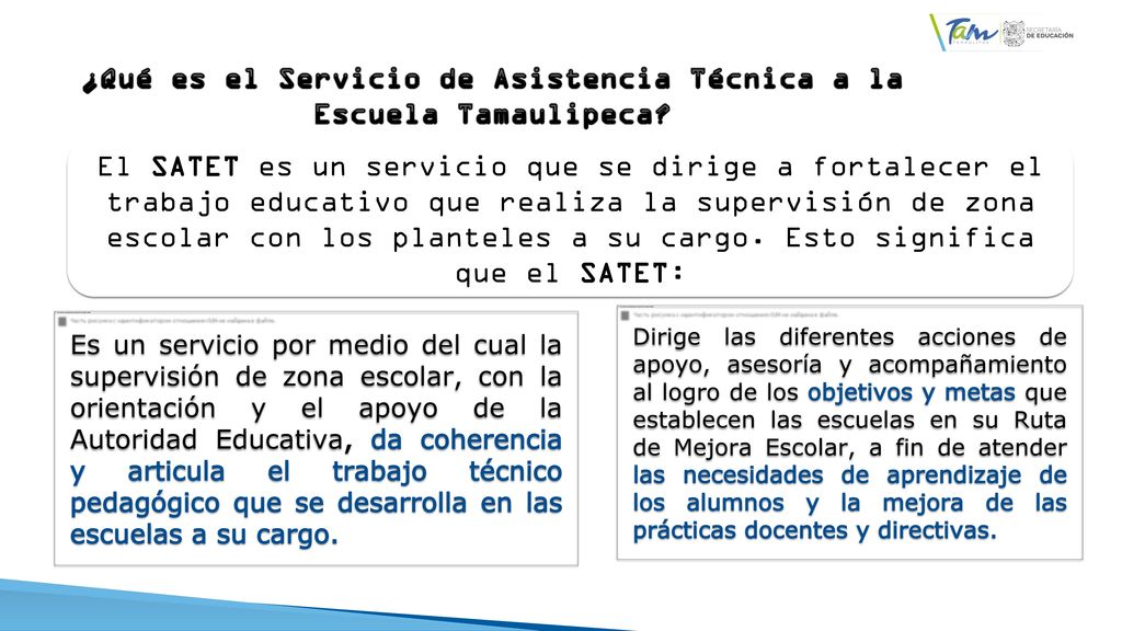 ¿Qué es el Servicio de Asistencia Técnica a la Escuela Tamaulipeca