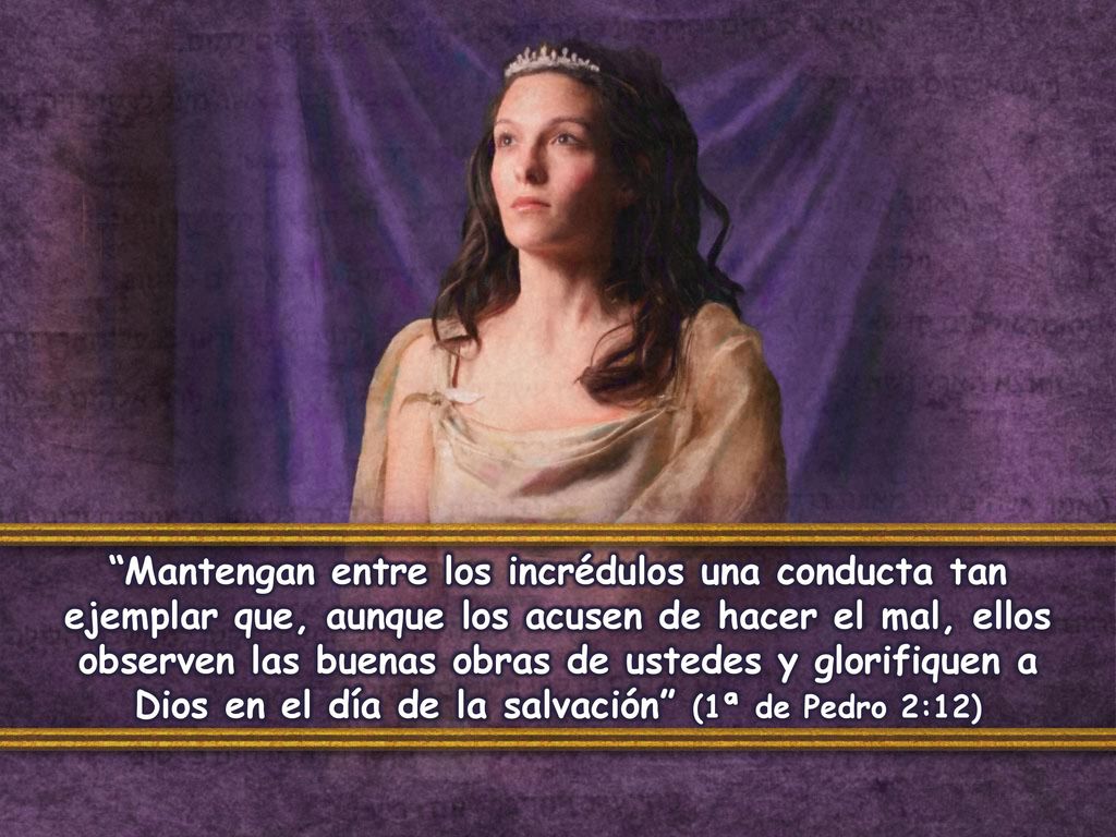 Mantengan entre los incrédulos una conducta tan ejemplar que, aunque los acusen de hacer el mal, ellos observen las buenas obras de ustedes y glorifiquen a Dios en el día de la salvación (1ª de Pedro 2:12)