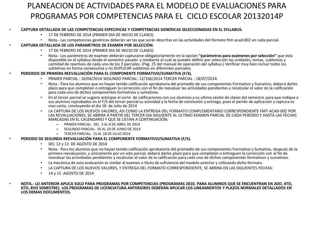PLANEACION DE ACTIVIDADES PARA EL MODELO DE EVALUACIONES PARA PROGRAMAS POR COMPETENCIAS PARA EL CICLO ESCOLAR P