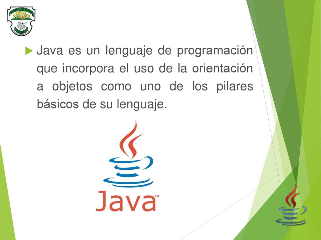 Java es un lenguaje de programación que incorpora el uso de la orientación a objetos como uno de los pilares básicos de su lenguaje.