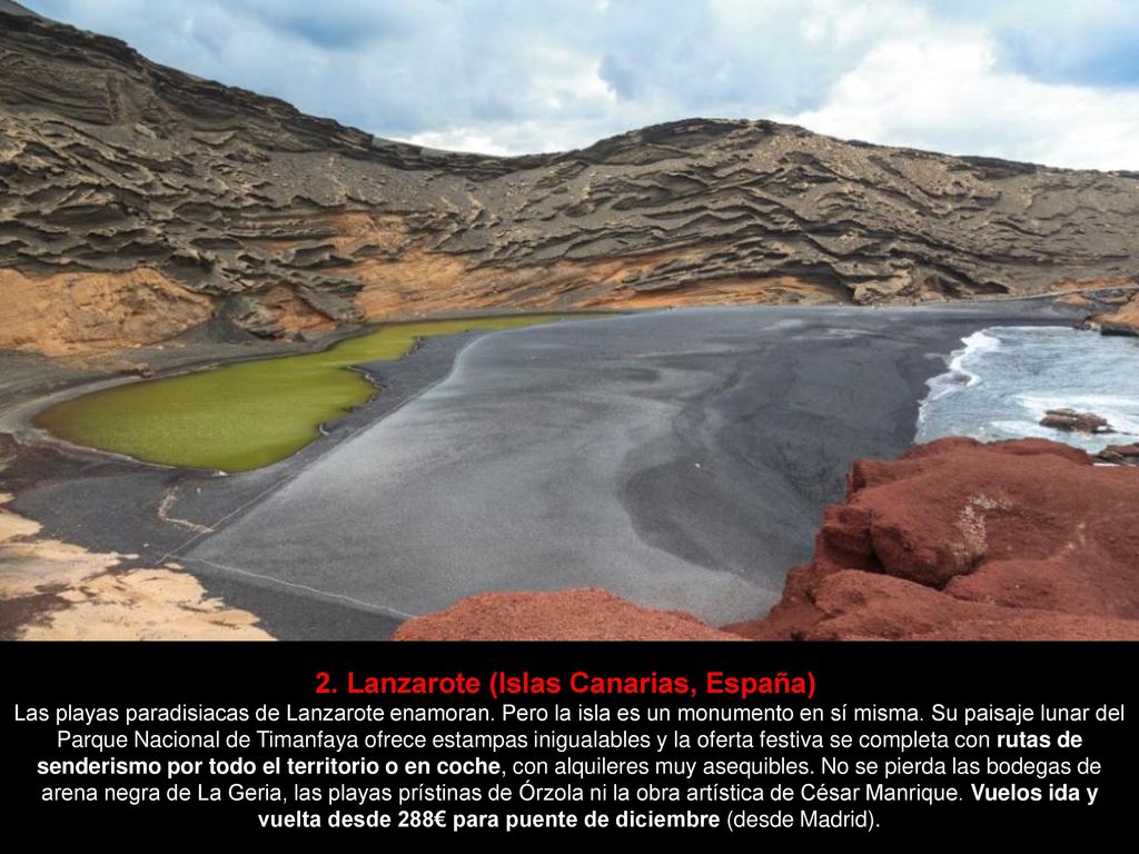 2. Lanzarote (Islas Canarias, España) Las playas paradisiacas de Lanzarote enamoran.