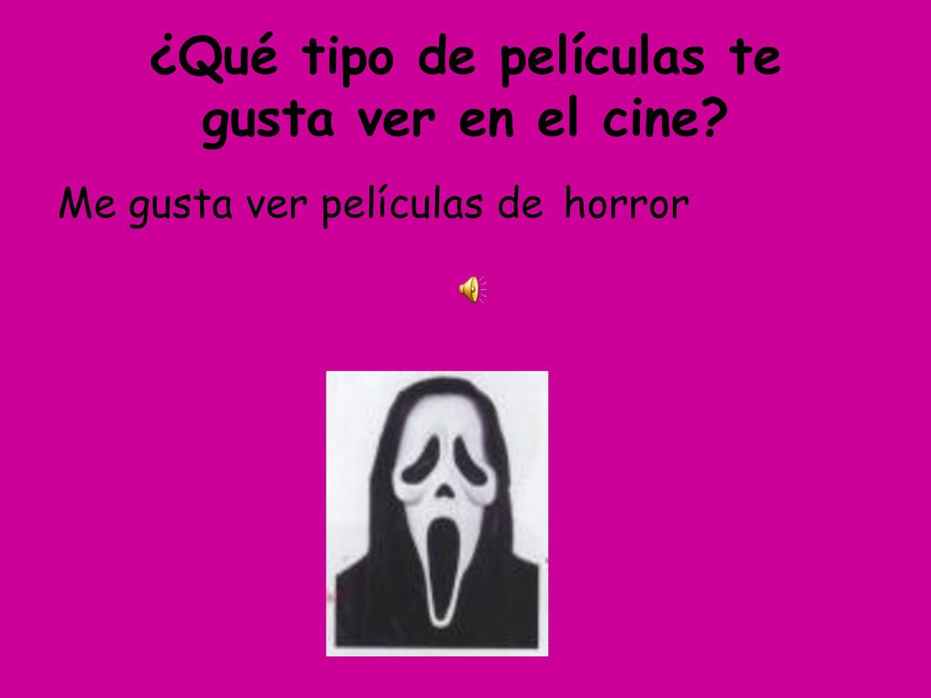 ¿Qué tipo de películas te gusta ver en el cine