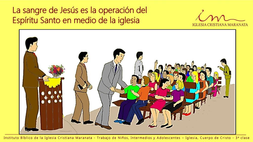 La sangre de Jesús es la operación del Espíritu Santo en medio de la iglesia