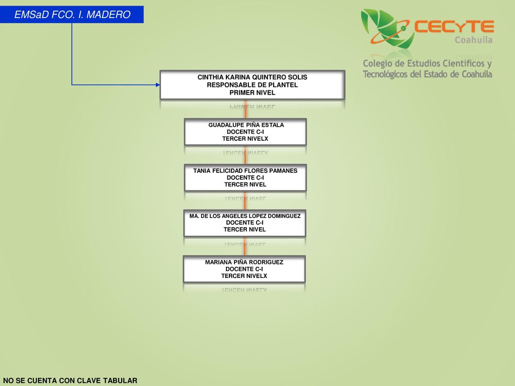 EMSaD FCO. I. MADERO NO SE CUENTA CON CLAVE TABULAR