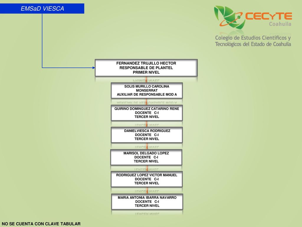 EMSaD VIESCA NO SE CUENTA CON CLAVE TABULAR FERNANDEZ TRUJILLO HECTOR