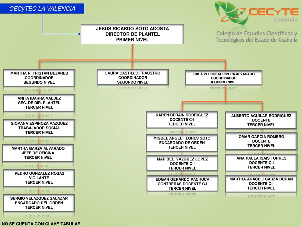 CECyTEC LA VALENCIA JESUS RICARDO SOTO ACOSTA DIRECTOR DE PLANTEL