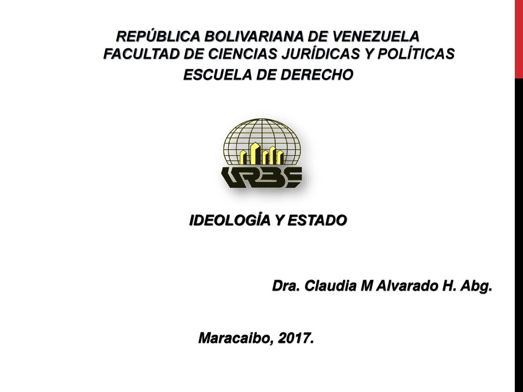 REPÚBLICA BOLIVARIANA DE VENEZUELA FACULTAD DE CIENCIAS JURÍDICAS Y POLÍTICAS