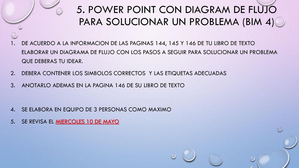 5. power point con diagram de flujo para solucionar un problema (bim 4)
