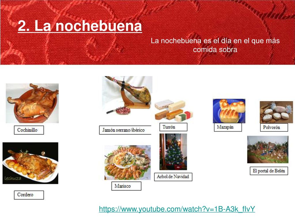 La nochebuena es el día en el que más comida sobra