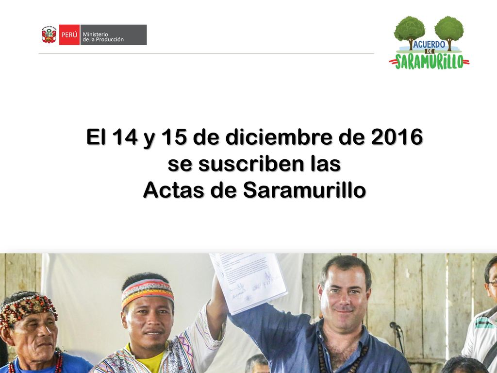El 14 y 15 de diciembre de 2016 se suscriben las