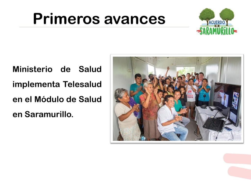 Primeros avances Ministerio de Salud implementa Telesalud en el Módulo de Salud en Saramurillo.