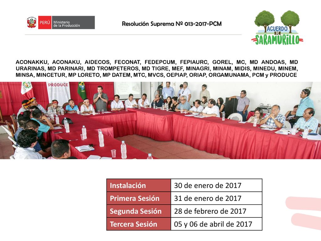 Instalación 30 de enero de 2017 Primera Sesión 31 de enero de 2017