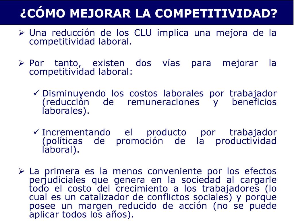 ¿CÓMO MEJORAR LA COMPETITIVIDAD