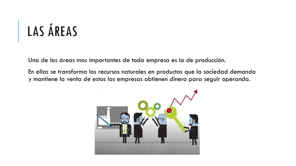 Las áreas Una de las áreas mas importantes de toda empresa es la de producción.
