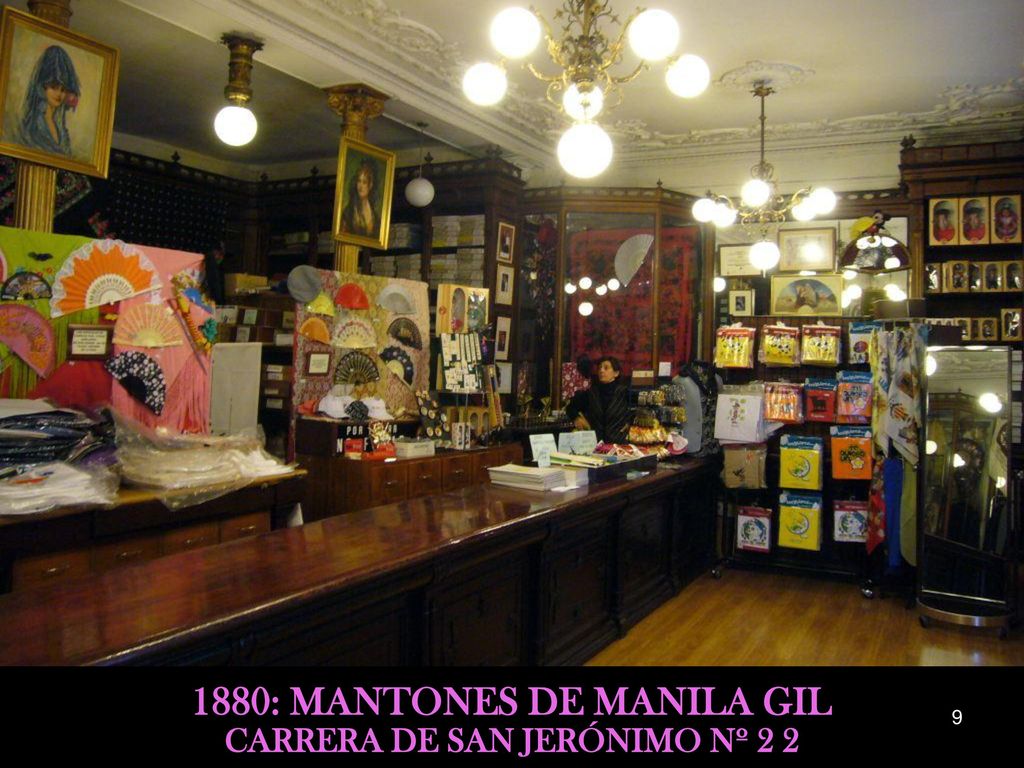 1880: MANTONES DE MANILA GIL CARRERA DE SAN JERÓNIMO Nº 2 2