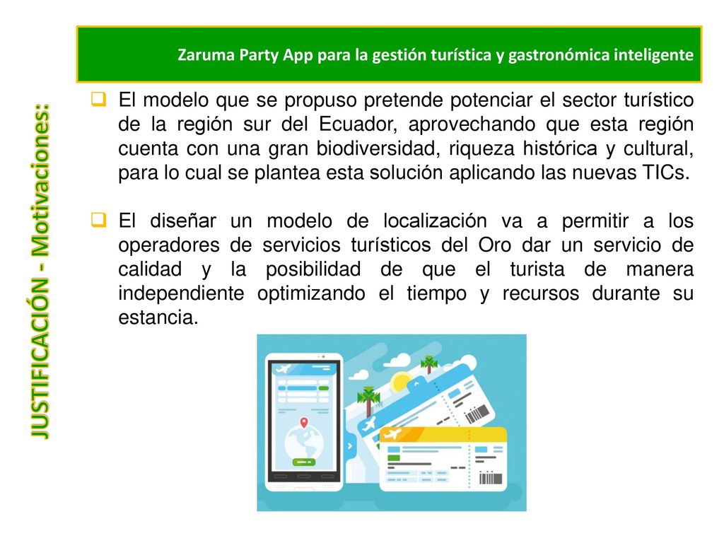 Zaruma Party App para la gestión turística y gastronómica inteligente
