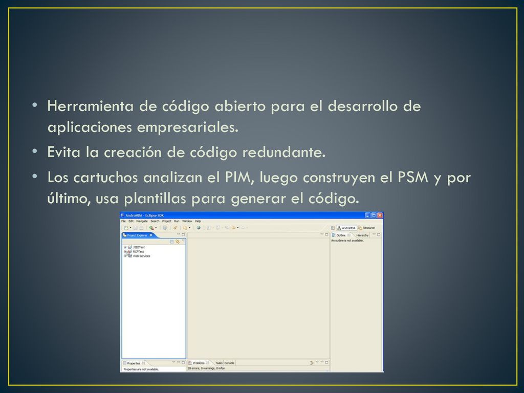 Herramienta de código abierto para el desarrollo de aplicaciones empresariales.