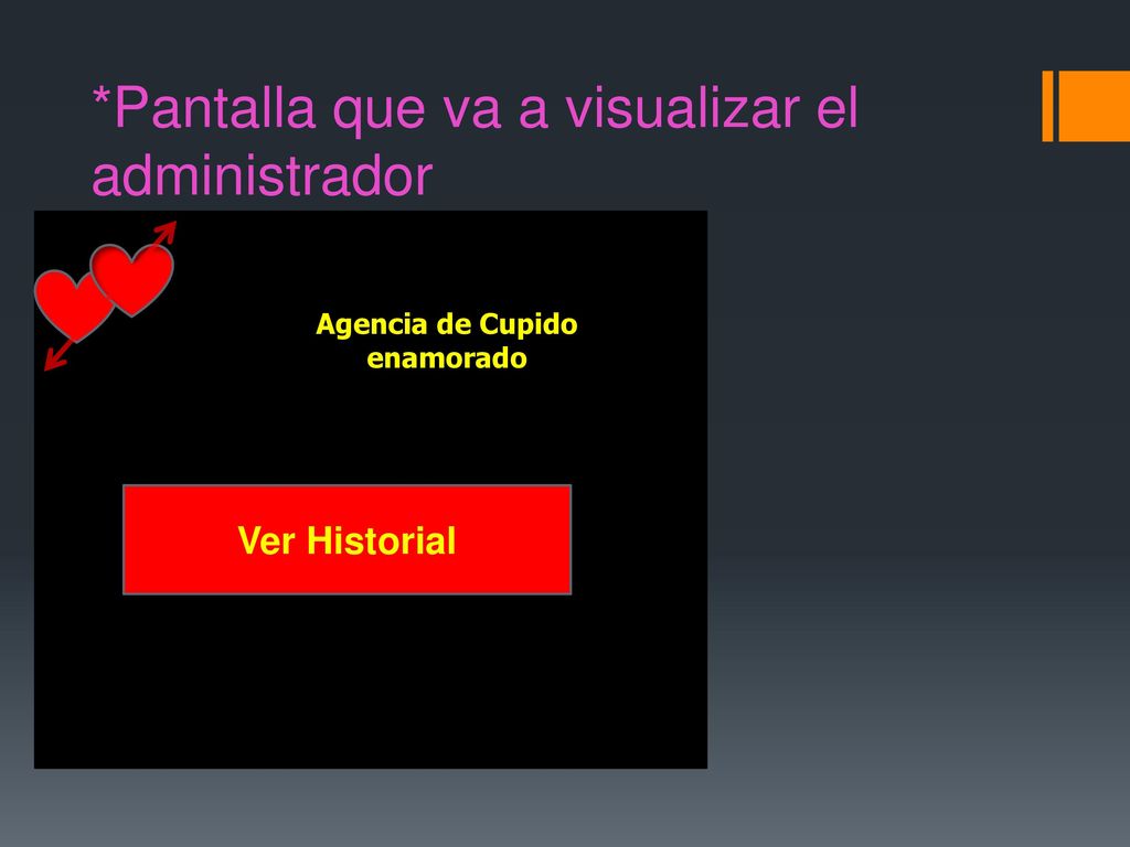 *Pantalla que va a visualizar el administrador
