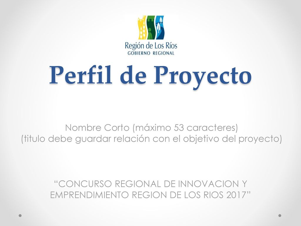 Perfil de Proyecto Nombre Corto (máximo 53 caracteres)