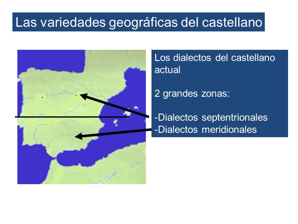 Las variedades geográficas del castellano