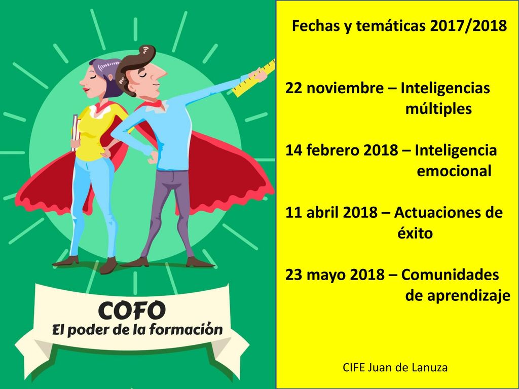 22 noviembre – Inteligencias múltiples 14 febrero 2018 – Inteligencia