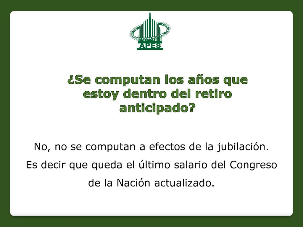 ¿Se computan los años que estoy dentro del retiro anticipado