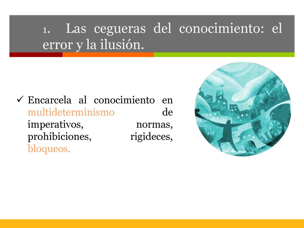 1. Las cegueras del conocimiento: el error y la ilusión.