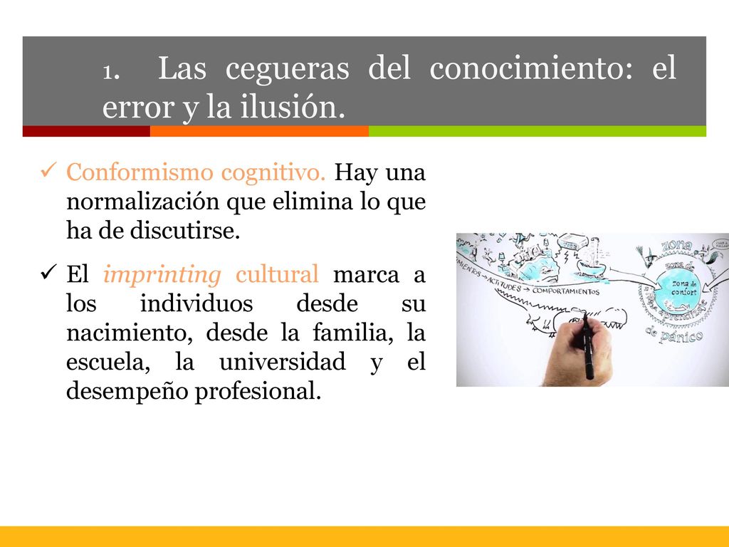 1. Las cegueras del conocimiento: el error y la ilusión.