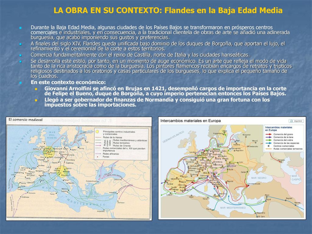 LA OBRA EN SU CONTEXTO: Flandes en la Baja Edad Media
