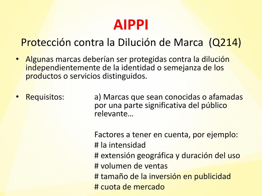 Protección contra la Dilución de Marca (Q214)