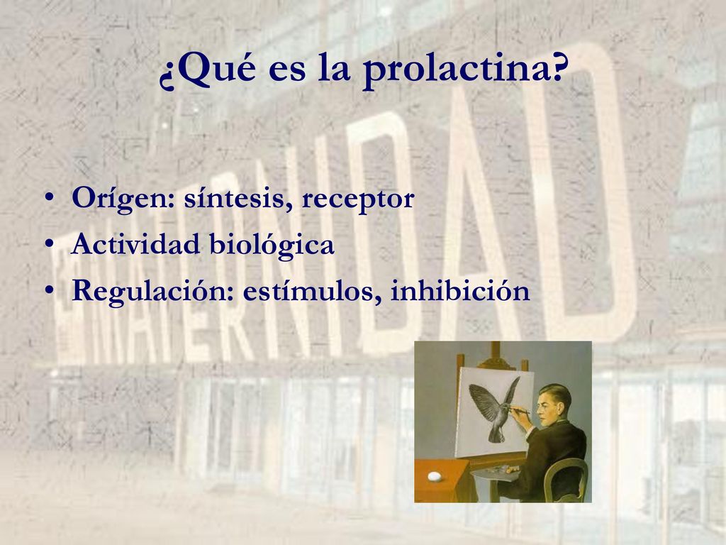 ¿Qué es la prolactina Orígen: síntesis, receptor Actividad biológica