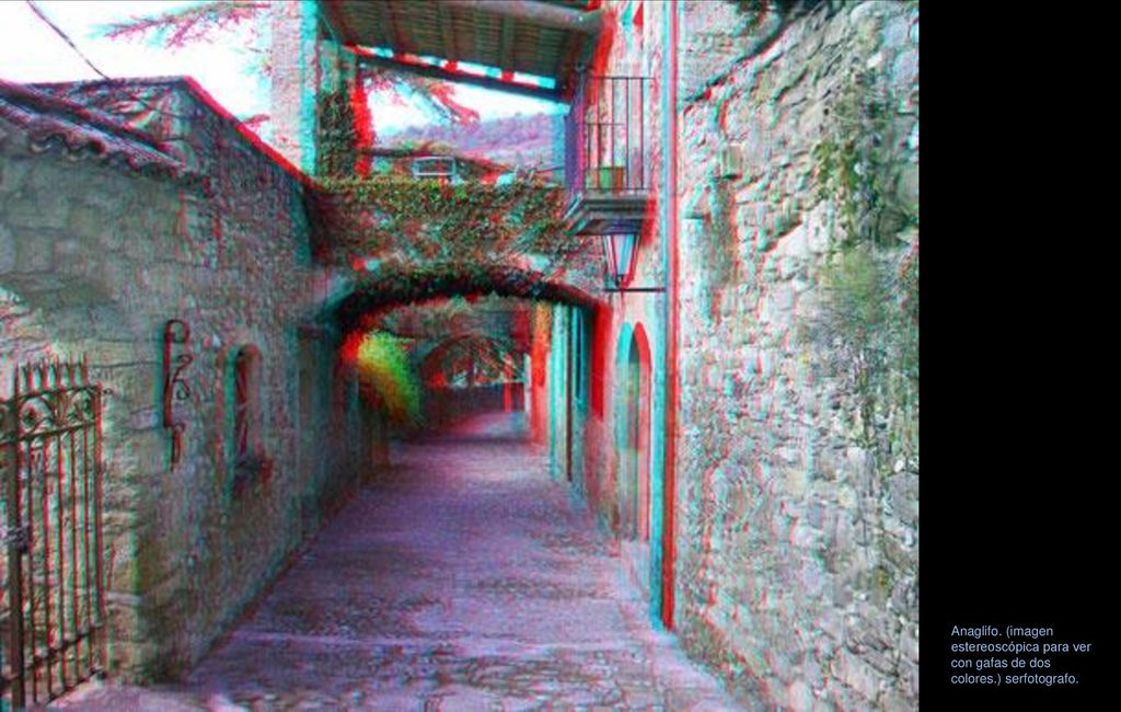 Anaglifo. (imagen estereoscópica para ver con gafas de dos colores