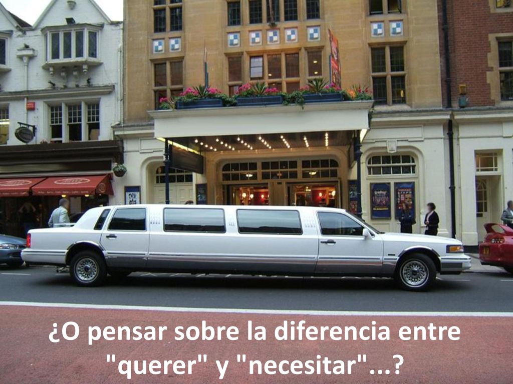 ¿O pensar sobre la diferencia entre querer y necesitar ...