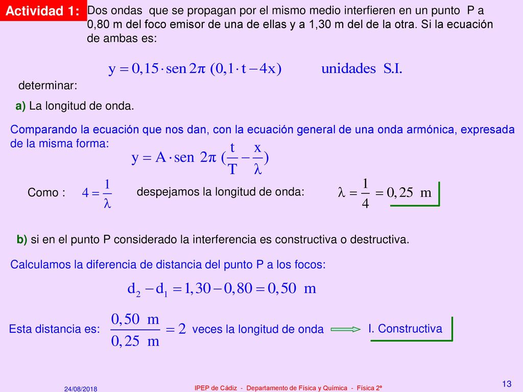 IPEP de Cádiz - Departamento de Física y Química - Física 2º
